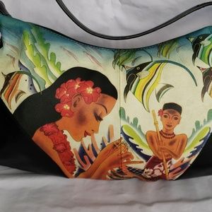 Icon of Los Angeles leather handbag